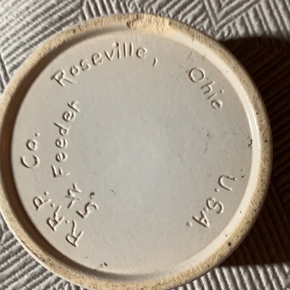 Roseville Pottery Cat Bowl